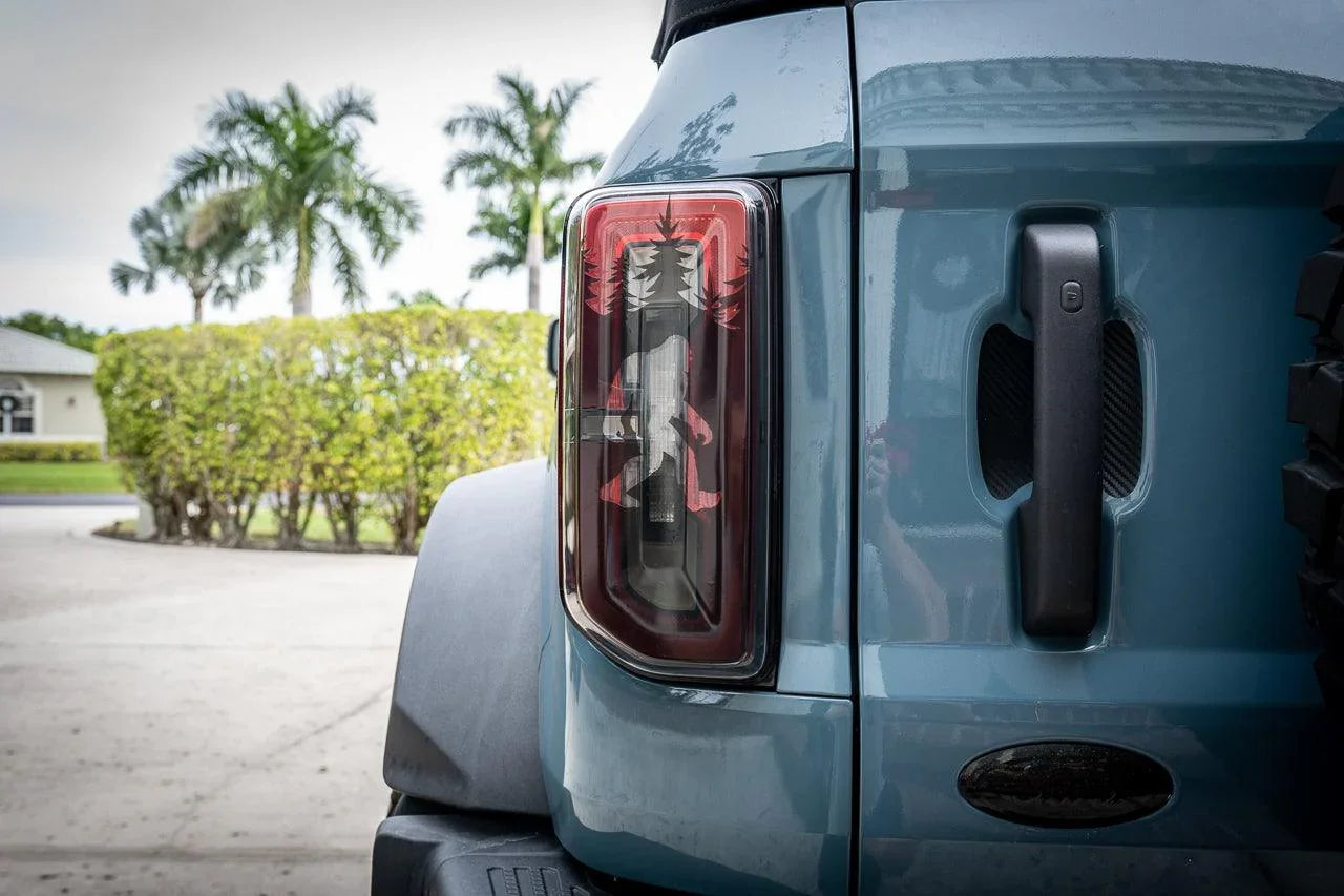 Bigfoot aka Sasquatch in the Woods Tail Light Overlays - 2021+ Bronco