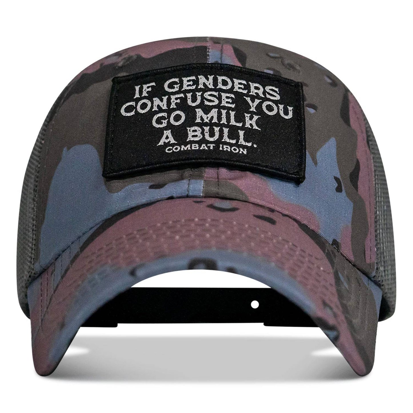 If Genders Confuse You Go Milk A Bull Patch Ripstop Hat