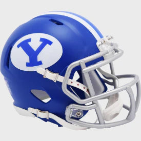 Brigham Young Cougars (BYU) NCAA Mini Speed Football Helmet Satin Royal- NCAA