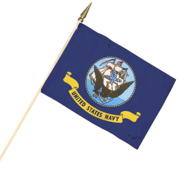 Navy Cemetery Flag 12"x18"