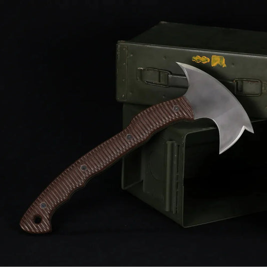Combat tomahawk "Barong" with polymer composite handle