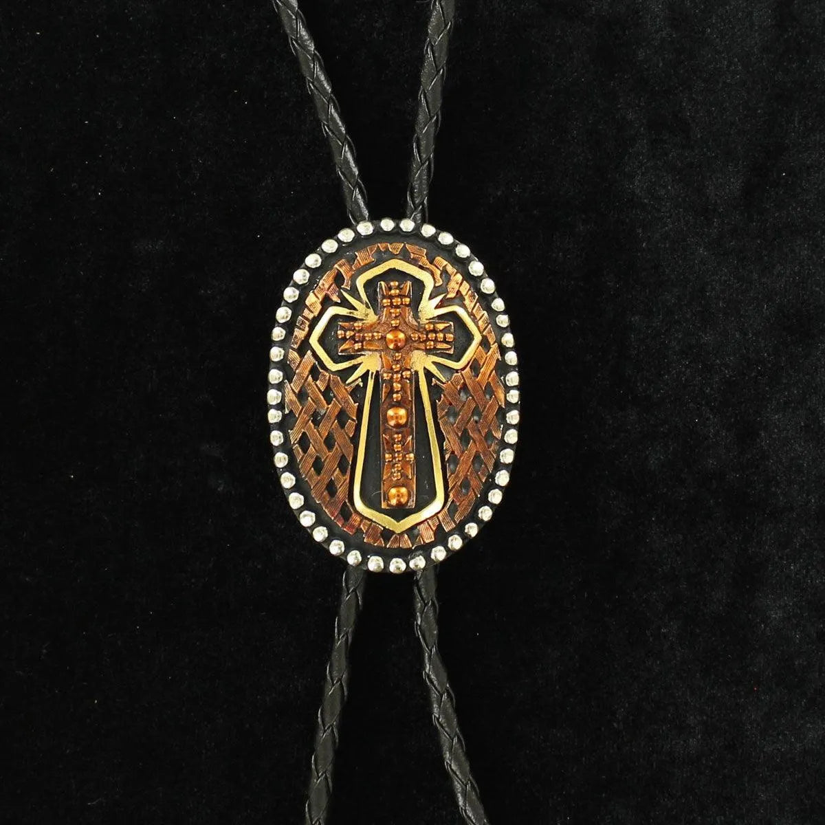 Crumrine Copper Cross - Bolo Tie