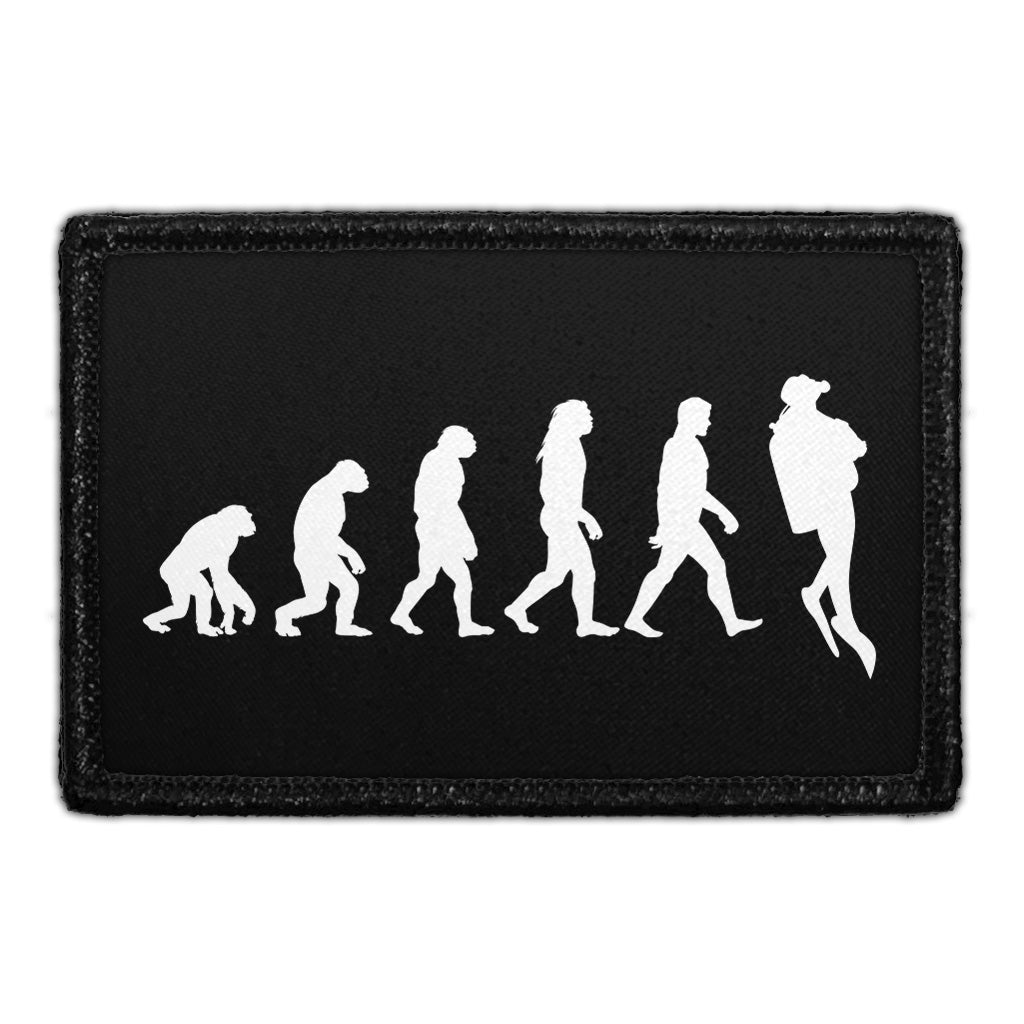Diver - Evolution Of Man Silhouette - Removable Patch