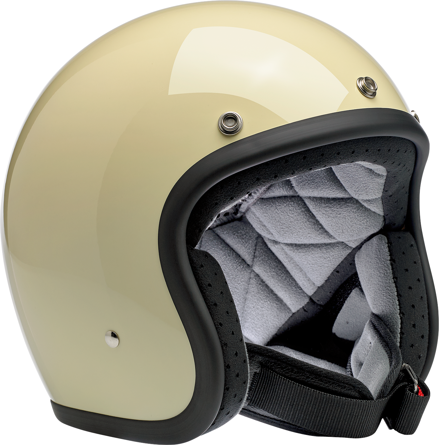 BILTWELL Bonanza Helmet - Gloss Vintage White - Large 1001-102-204