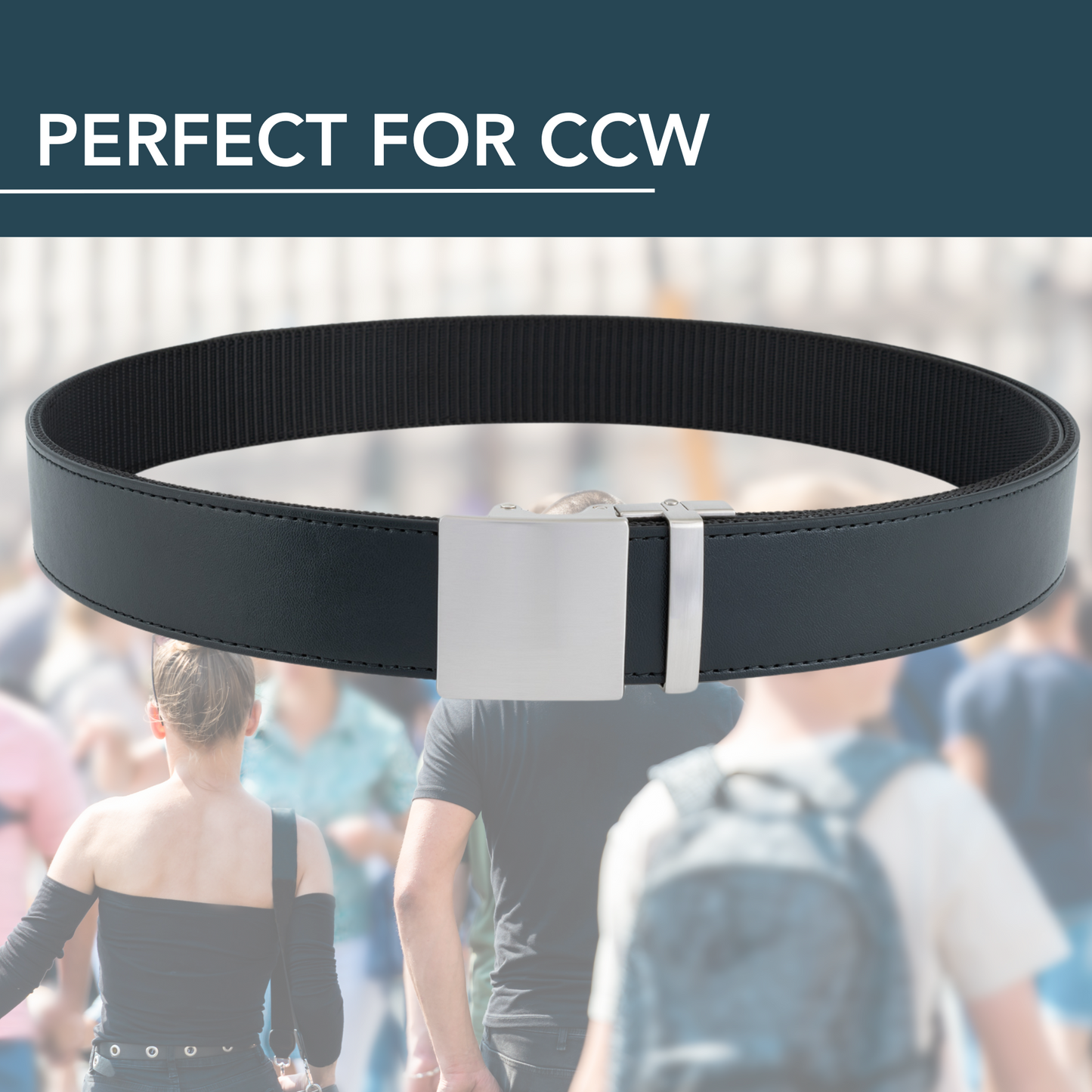 Stealth Leather EDC Belt for Everyday Carry