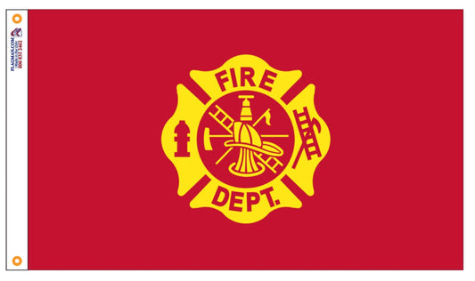 Firefighter Department Seal Flag – Outdoor (Made in USA)
