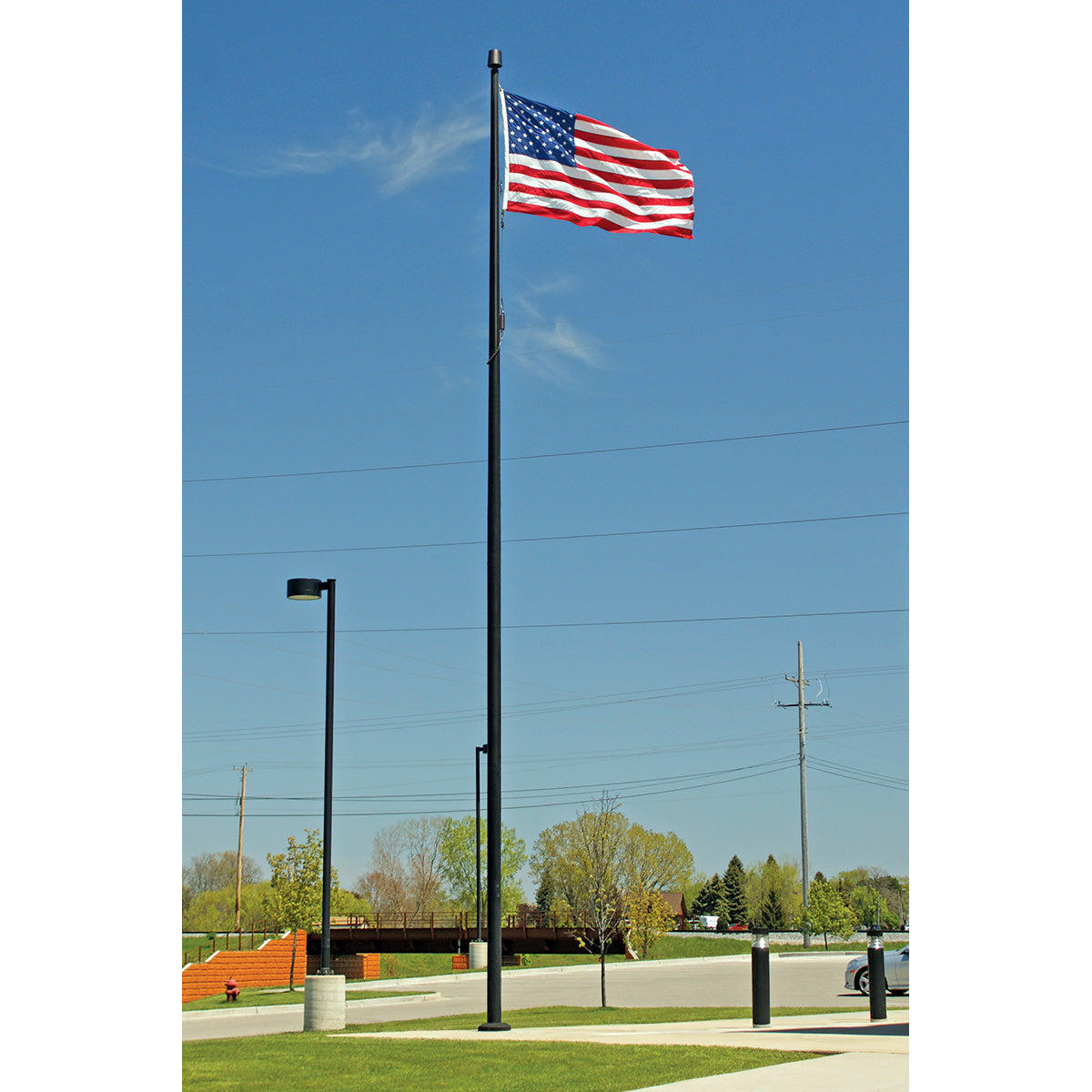 Aluminum Flagpole - Internal Rope Cam Cleat - Heavy Duty, Lifetime Warranty - Made in USA