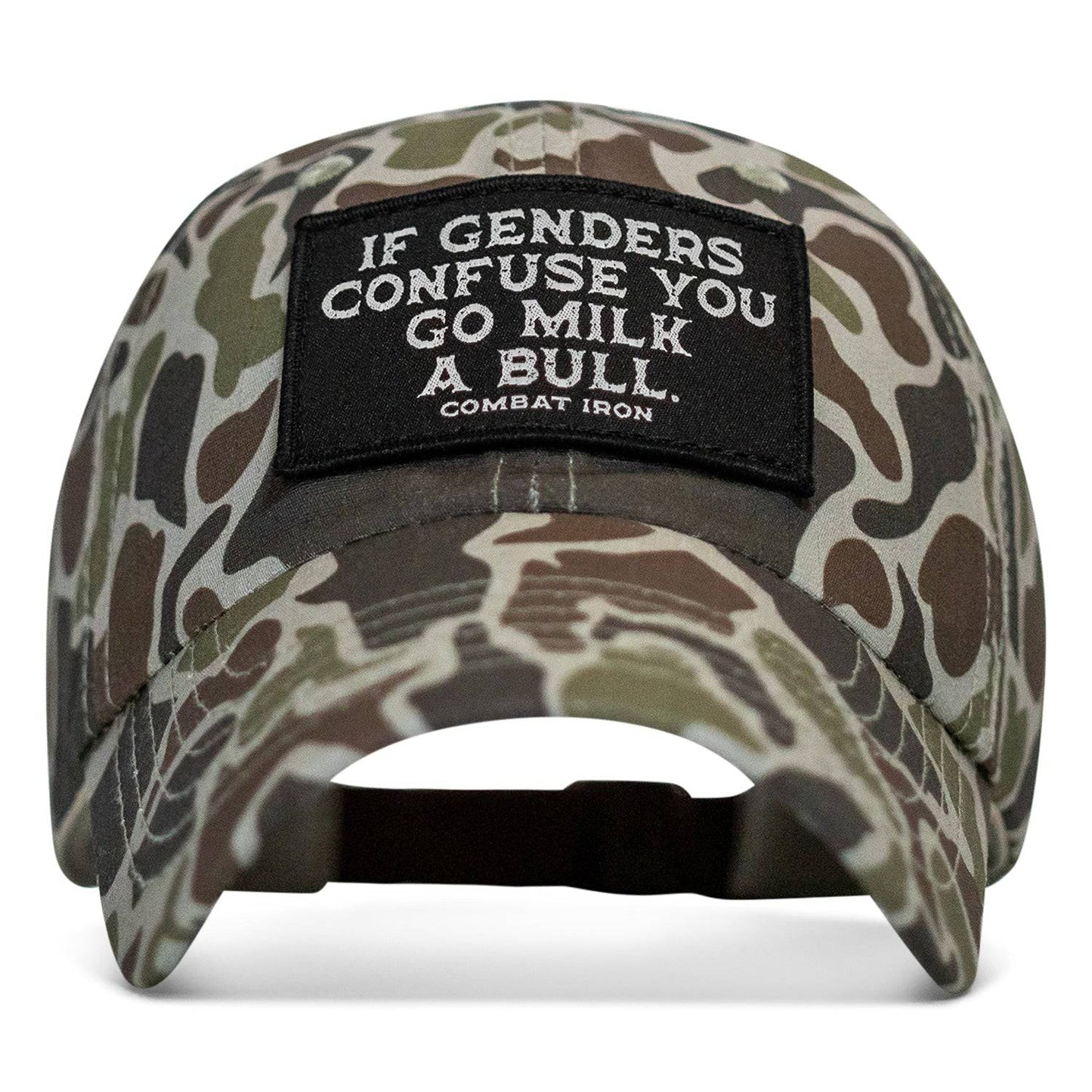If Genders Confuse You Go Milk A Bull Patch Ripstop Hat