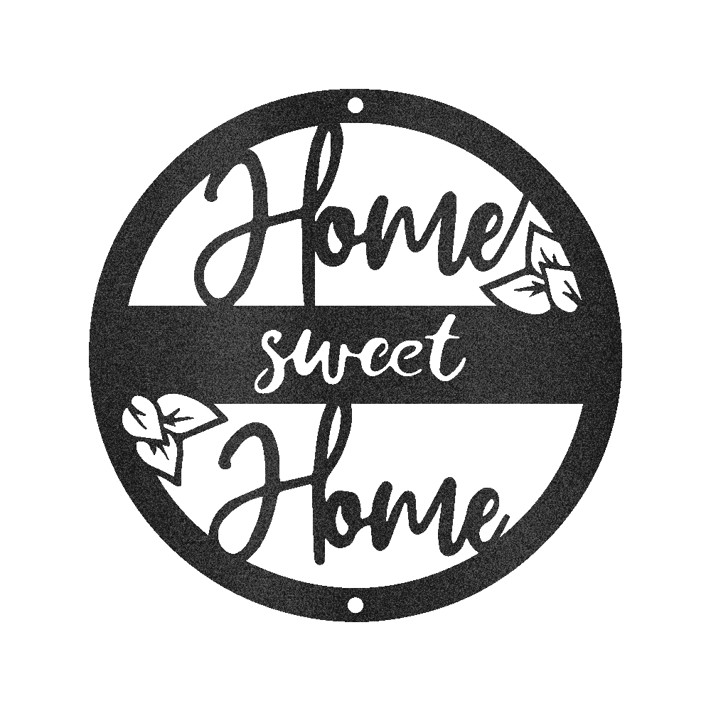 Home Sweet Home Metal Sign - Custom Metal Sign, Housewarming/Wedding Anniversary Gift