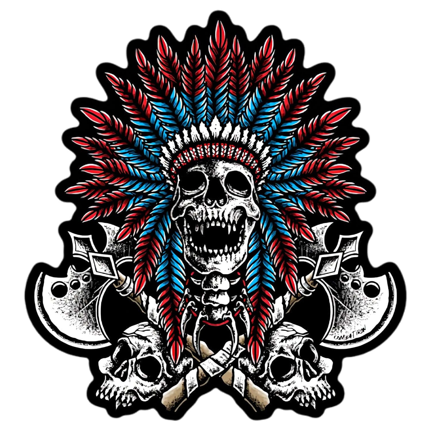 Warrior Spirit Indian Head Decal