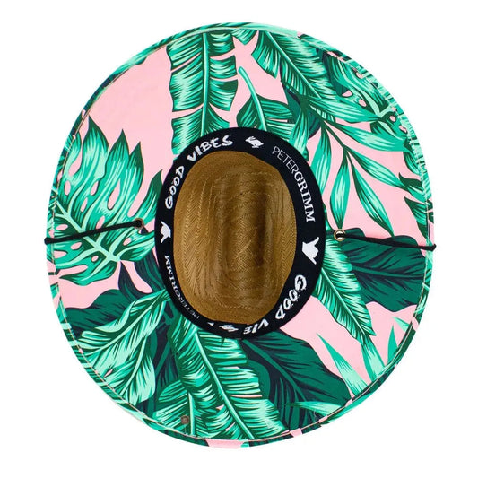 Peter Grimm Leaflets - Rye Straw Lifeguard Hat