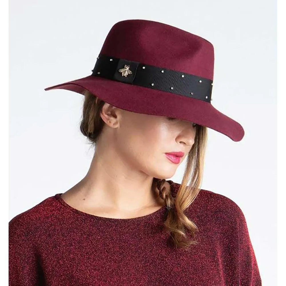 Scala Winslow - Wide Brim Floppy Wool Fedora Hat