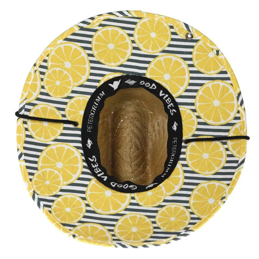 Peter Grimm Lemonade Lifeguard - Rye Straw Lifeguard Hat