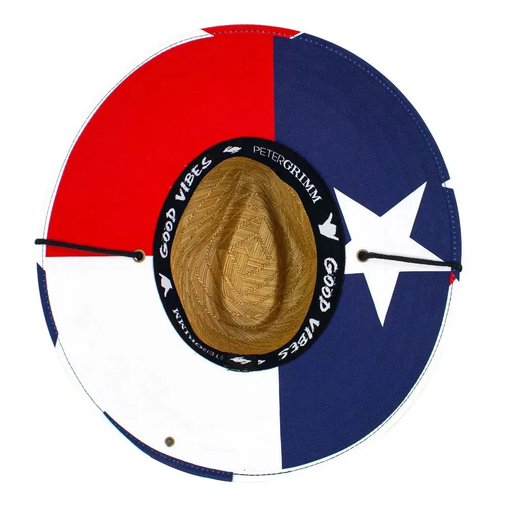 Peter Grimm Lone Star State - Rye Straw Lifeguard Hat