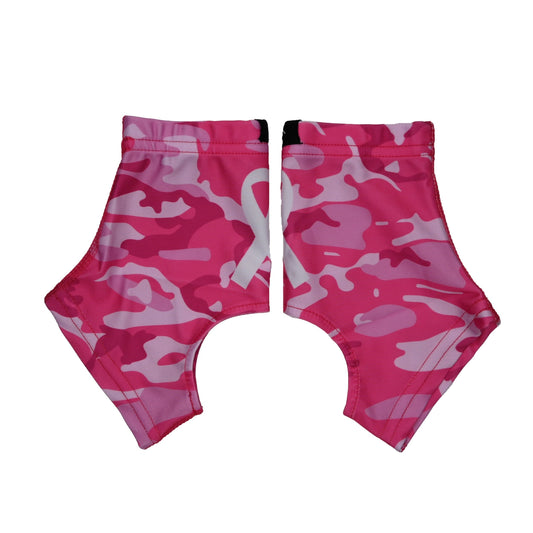 Pink Camo Breast Cancer Awareness Cross Cleat Covers (Spats)