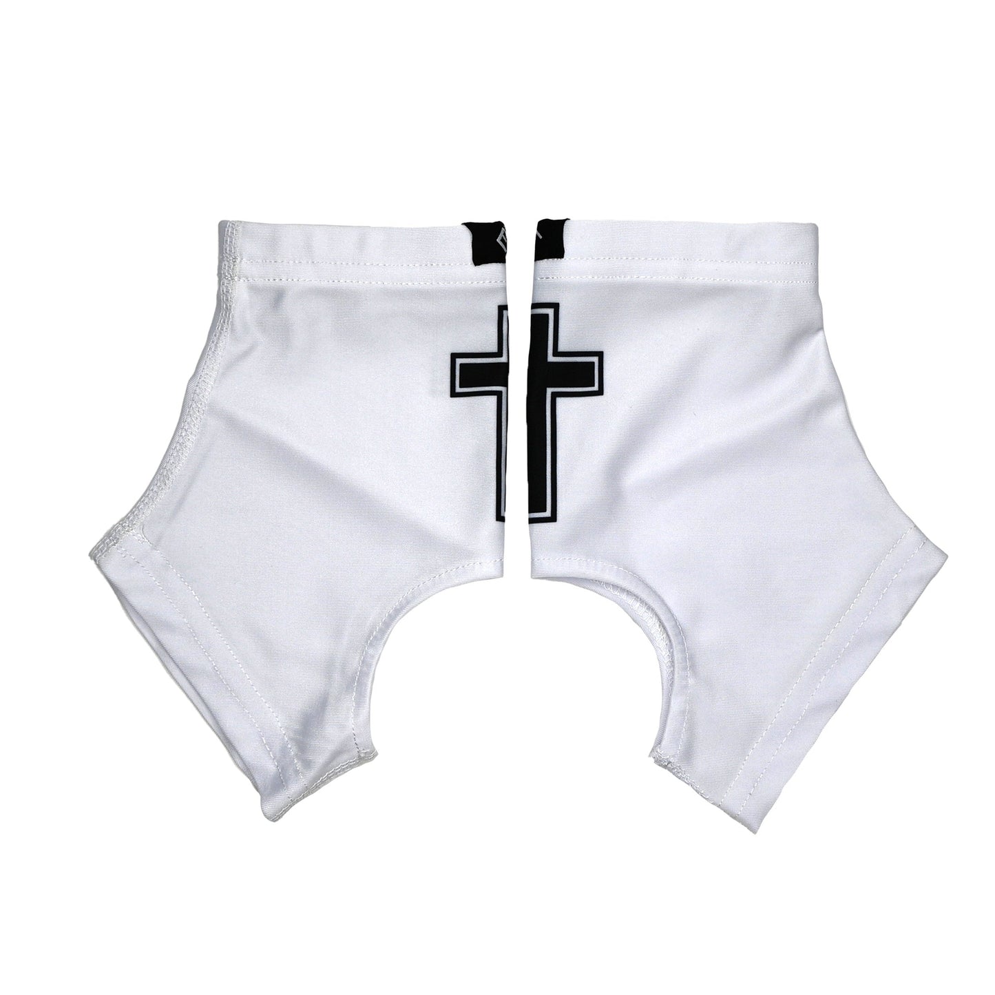 Faith Cross White Cleat Covers (Spats)