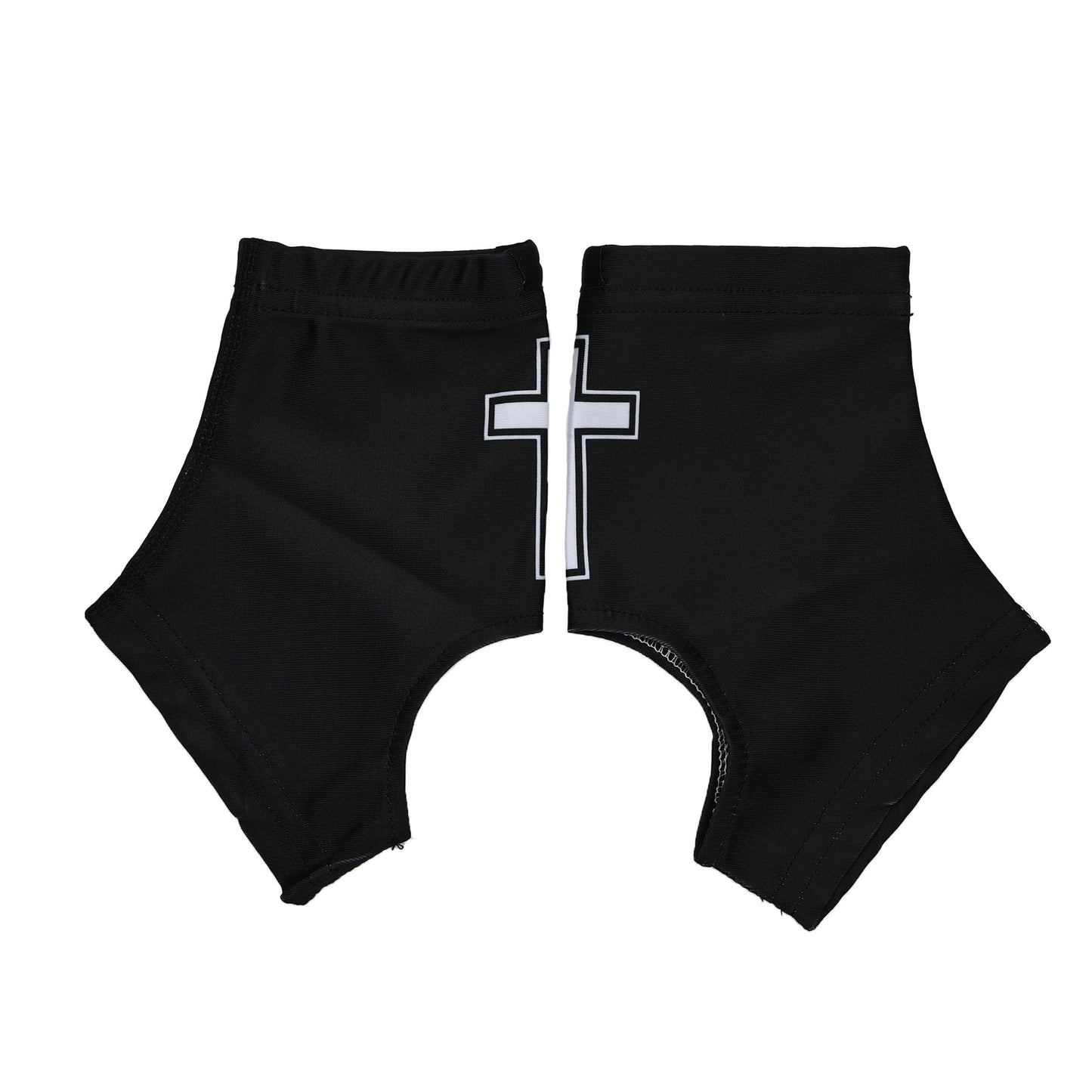 Faith Cross Black Cleat Covers (Spats)