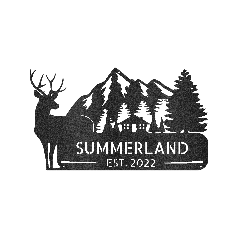 Country Cottage Personalized Gifts - Custom Metal Sign