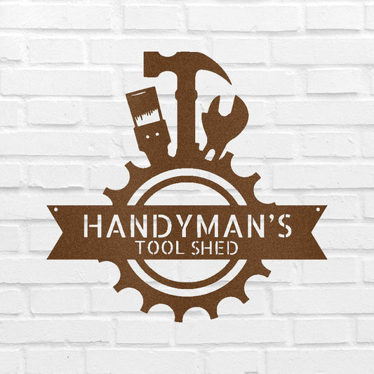 Handyman Shop Personalized Gifts - Custom Metal Sign