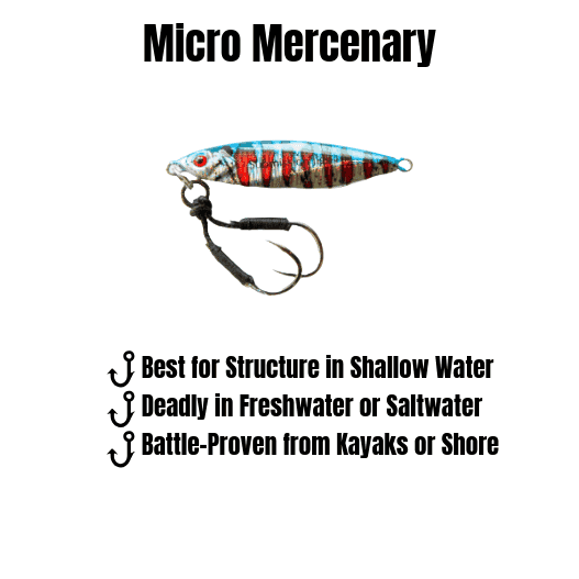 Submission Jigs - Micro Sumo and Mercenary - Slow Pitch Jigs - 4 Packs
