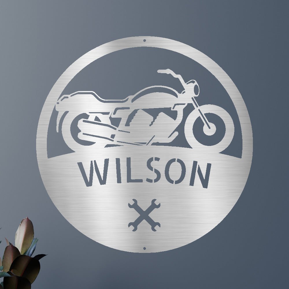 Motorcycle Personalized Gifts - Custom Steel Sign