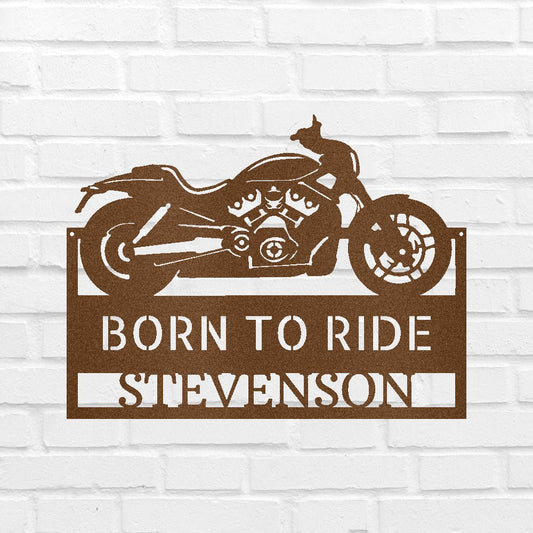 Motorcycle Decor - Custom Metal Sign
