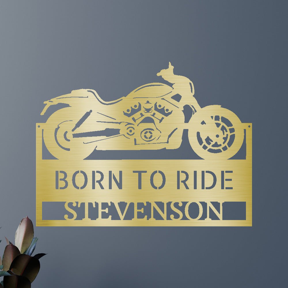 Motorcycle Decor - Custom Metal Sign