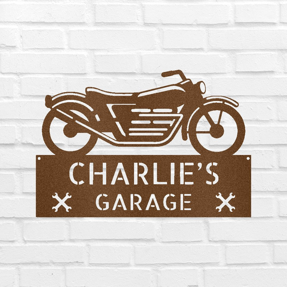 Motorcycle Decor - Custom Steel Sign