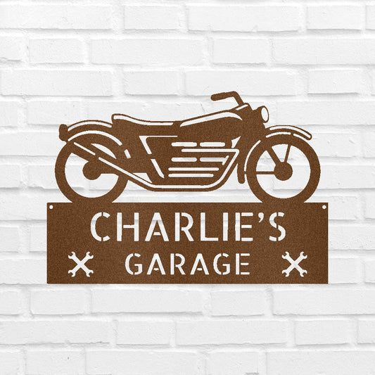 Motorcycle Decor - Custom Steel Sign