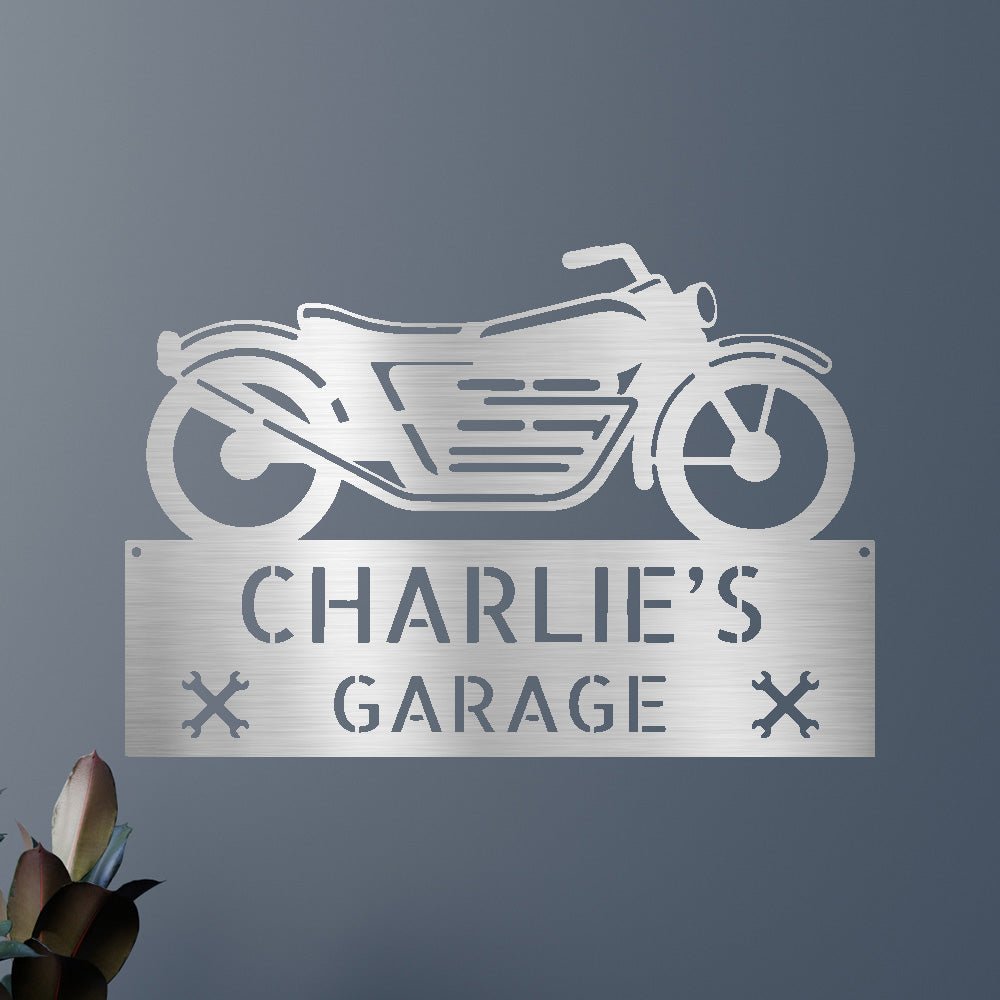 Motorcycle Decor - Custom Steel Sign