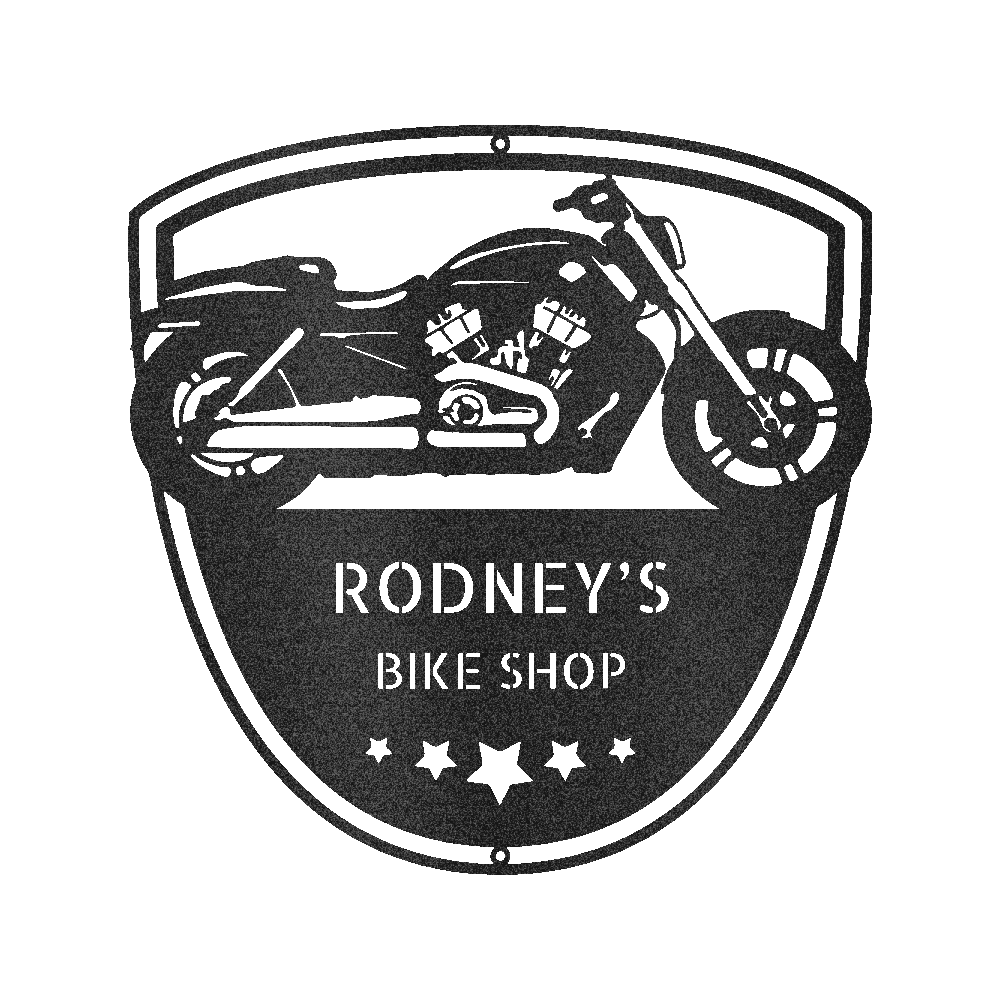 Motorcycle Wall Art - Custom Metal Sign