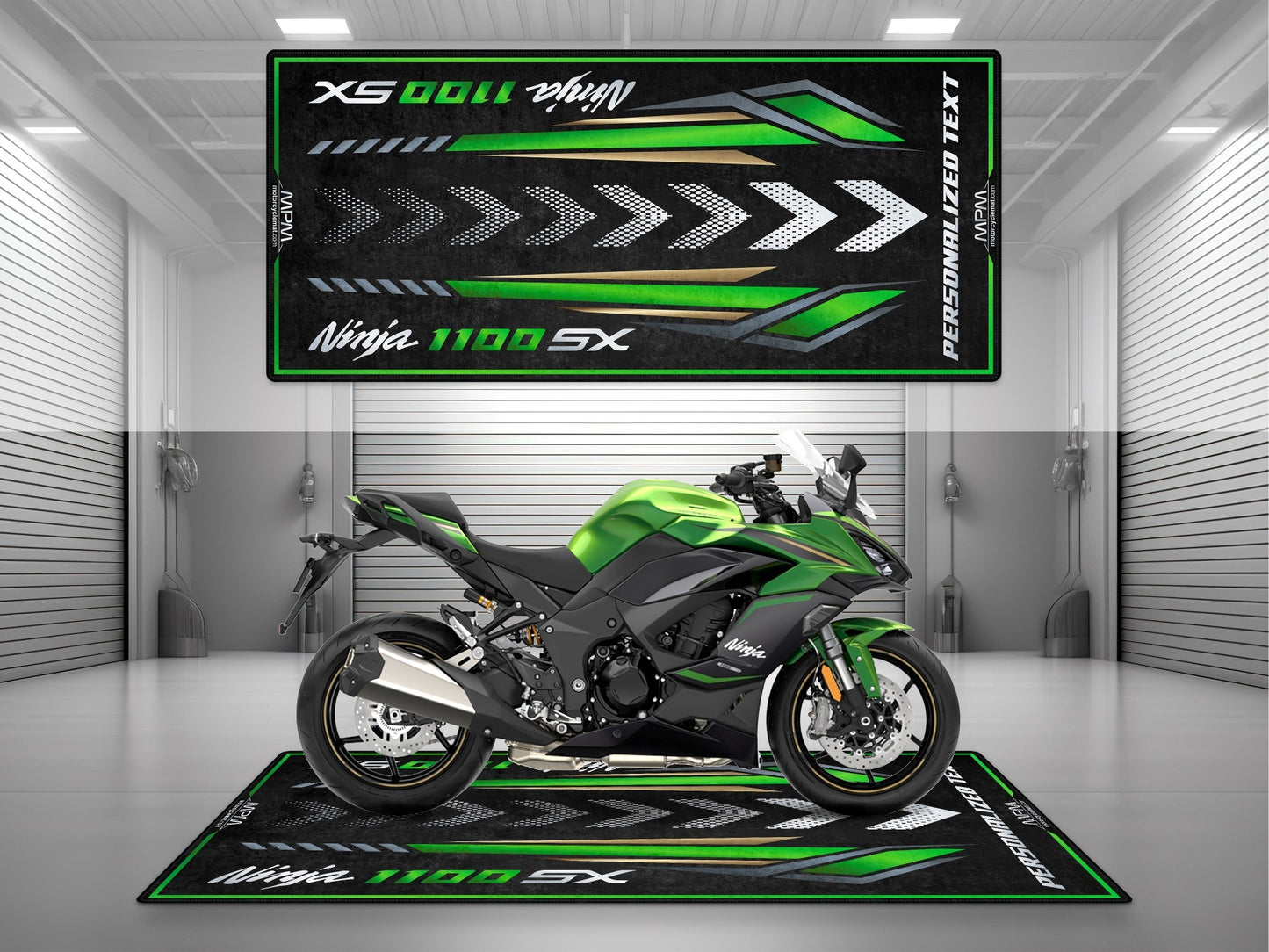MPM Motorcycle Mat for Kawasaki Ninja 1100 SX - MM4228
