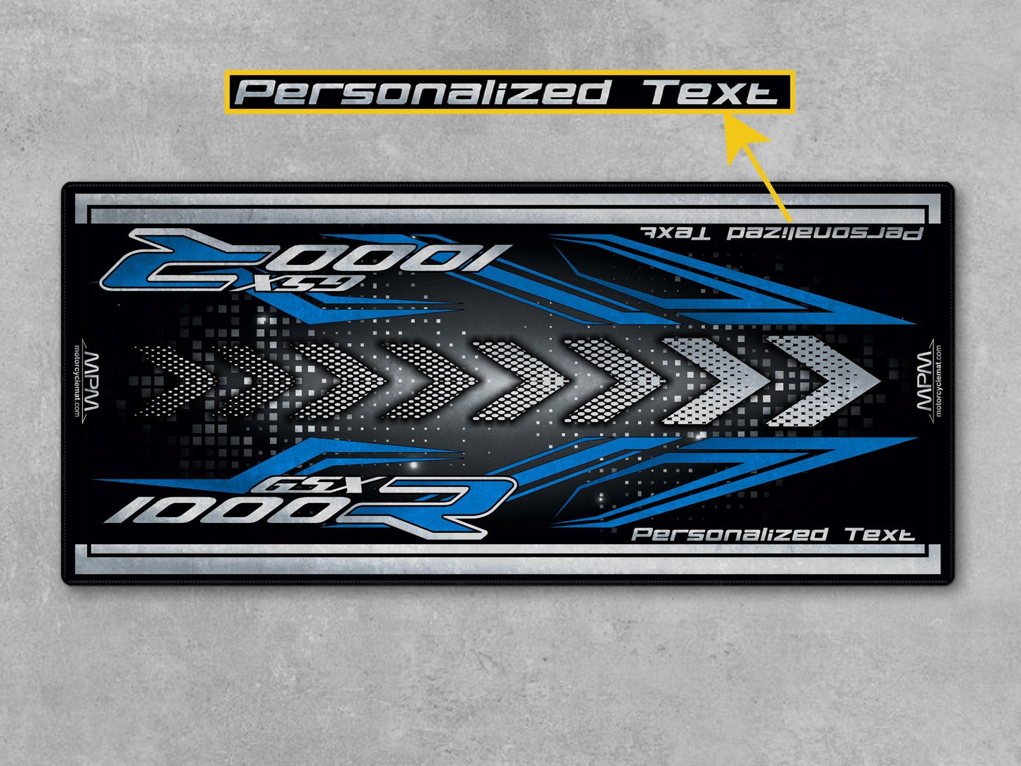 MPM Motorcycle Mat for 2025 Suzuki GSX-R1000 - U103