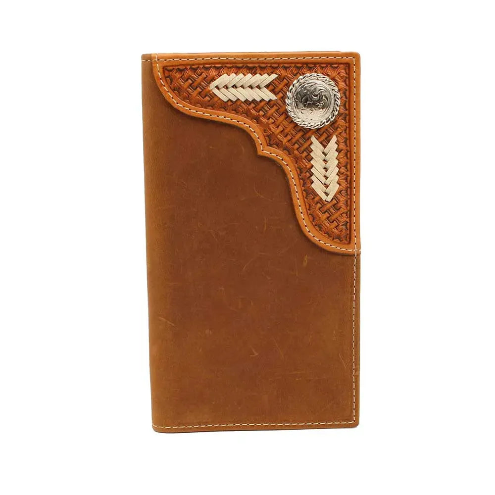 Nocona Basketweave Rawhide Lace - Mens Rodeo Wallet