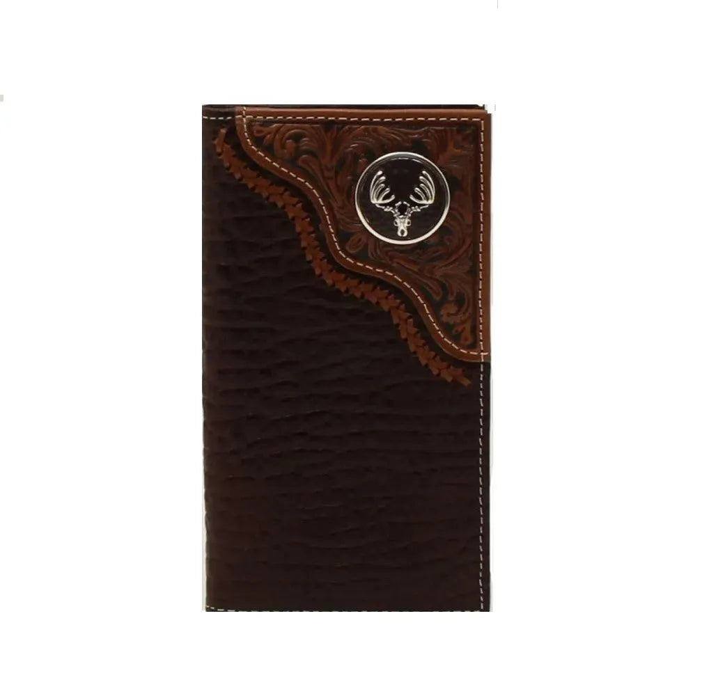 Nocona Rodeo Deer Skull-Mens Lacing wallet