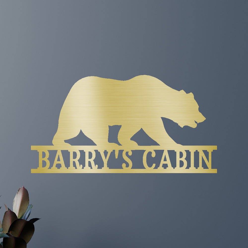 Bear Personalized Gifts - Custom Metal Sign