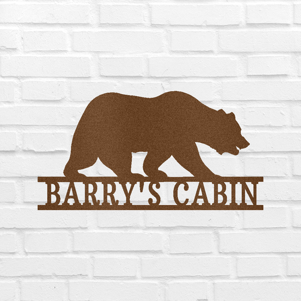 Bear Personalized Gifts - Custom Metal Sign