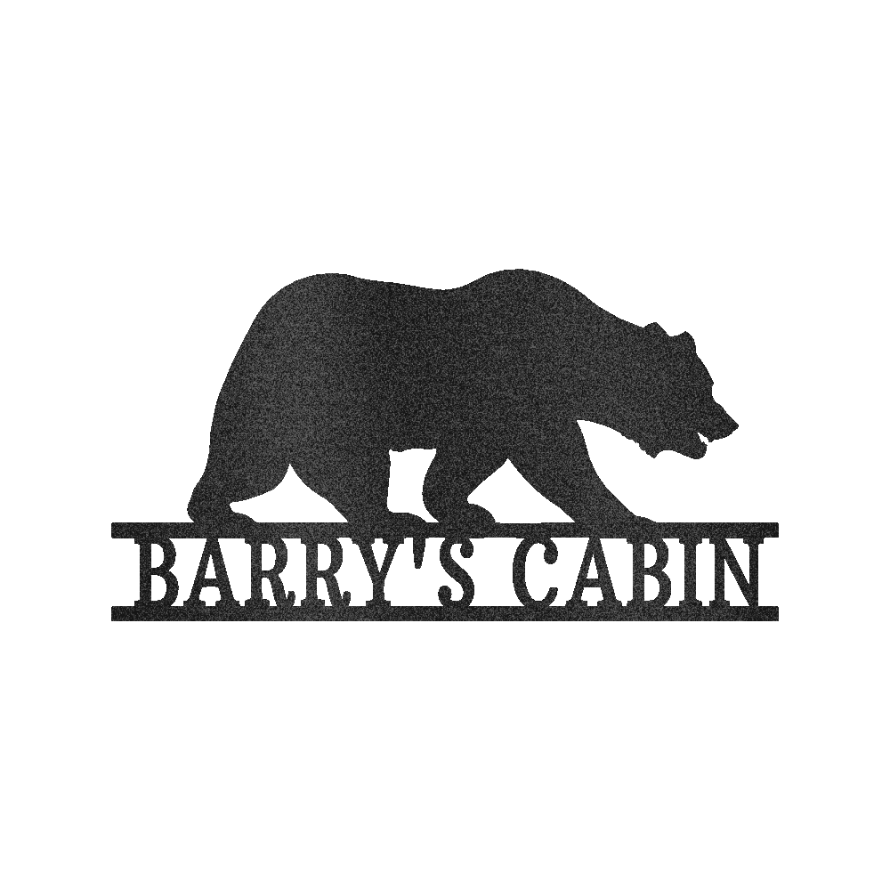 Bear Personalized Gifts - Custom Metal Sign
