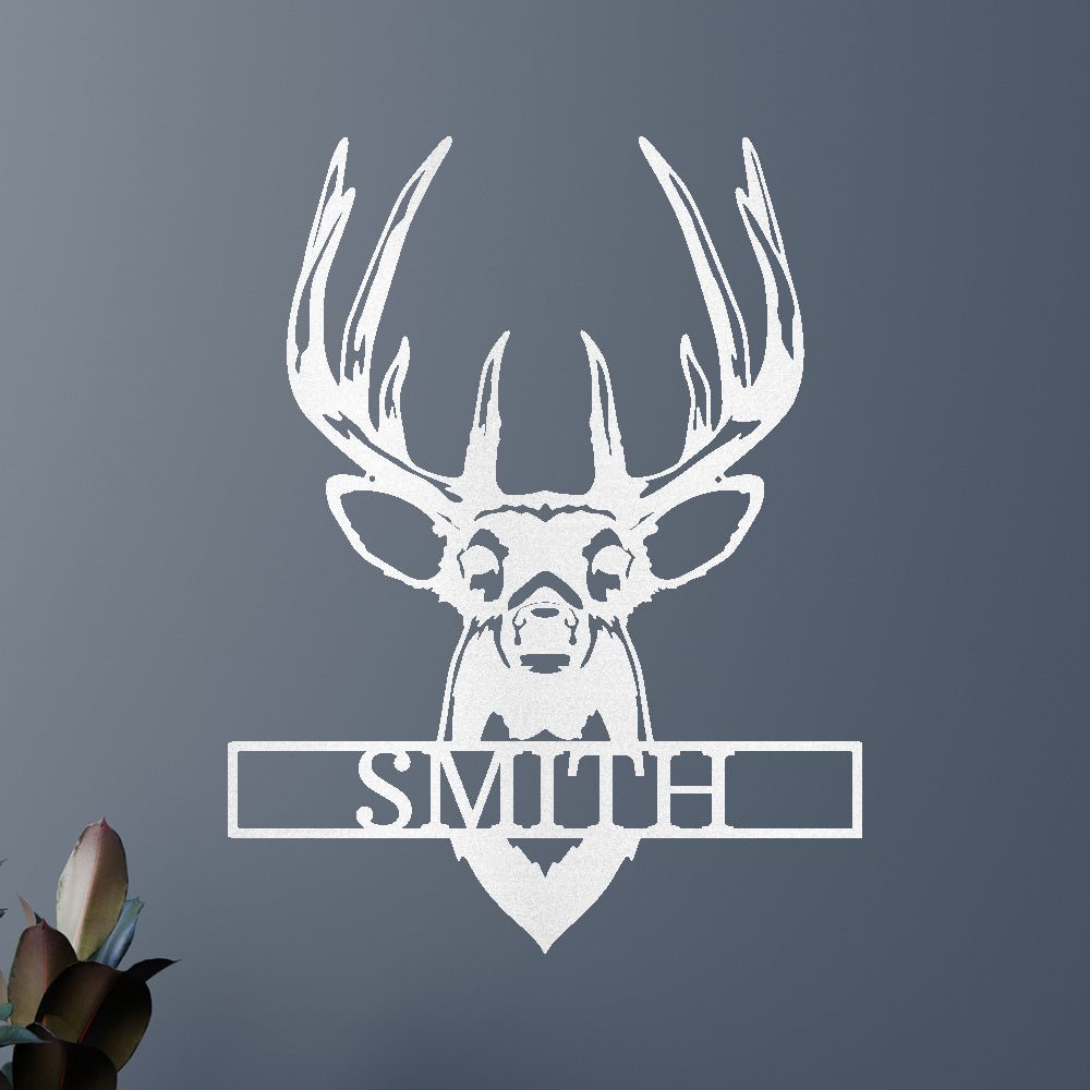 Buck Mount Deer Personalized Gifts - Custom Metal Sign