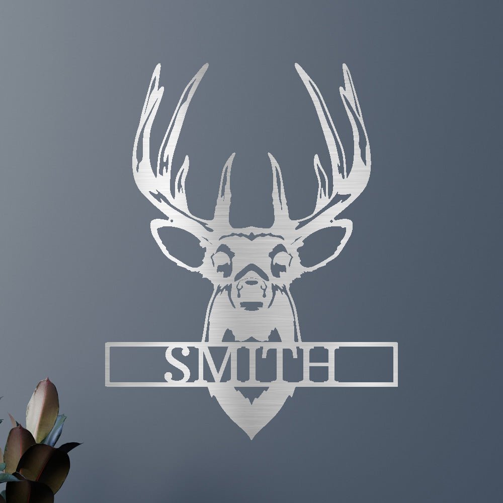 Buck Mount Deer Personalized Gifts - Custom Metal Sign
