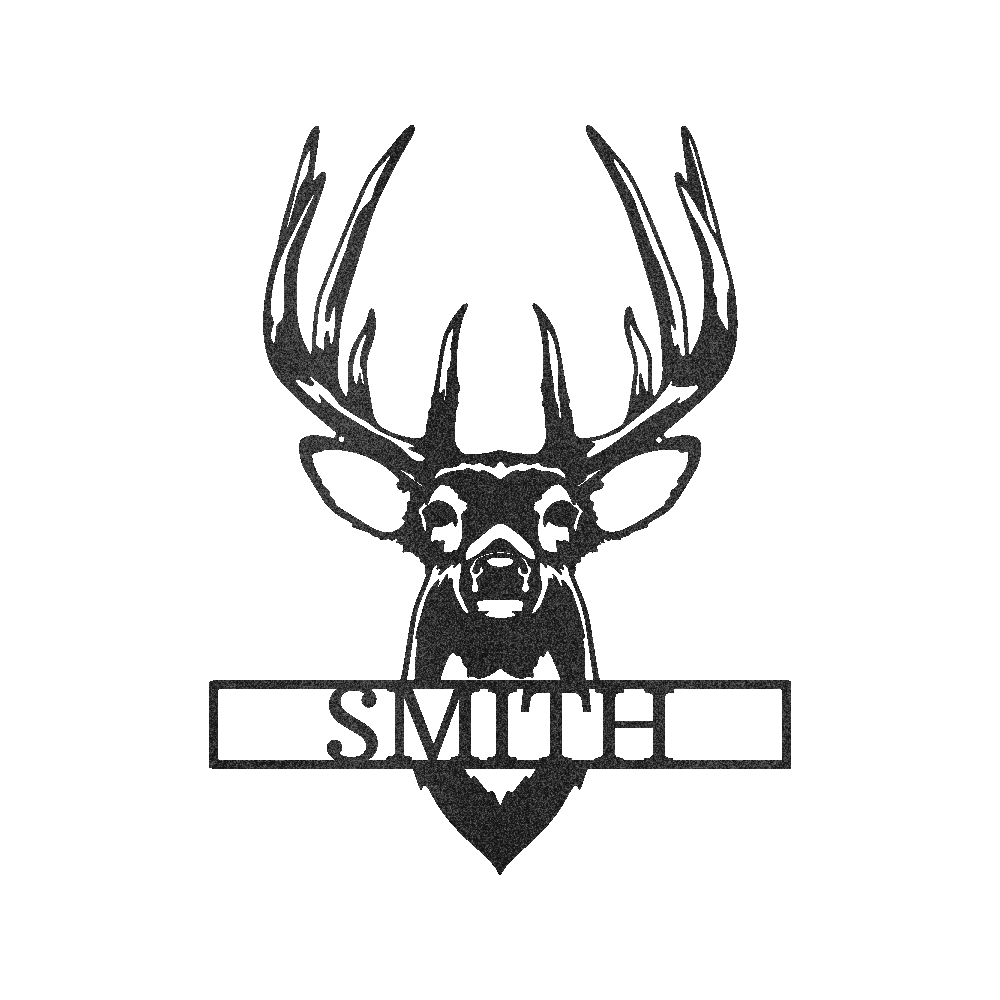 Buck Mount Deer Personalized Gifts - Custom Metal Sign