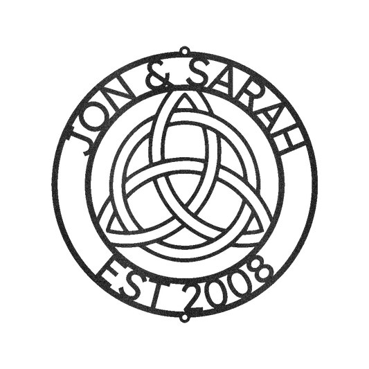 Celtic Knot Ring Personalized Gifts - Custom Metal Sign