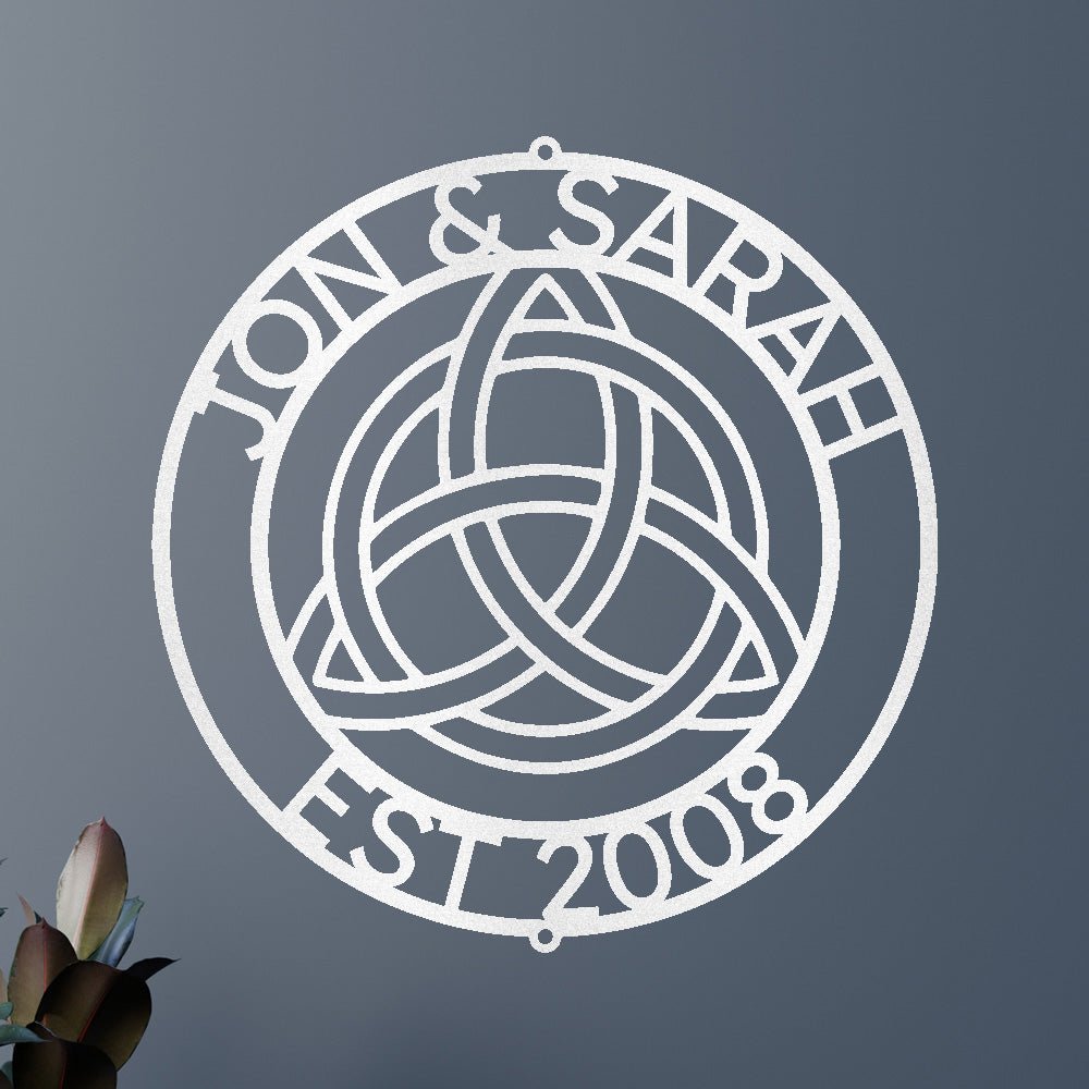 Celtic Knot Ring Personalized Gifts - Custom Metal Sign