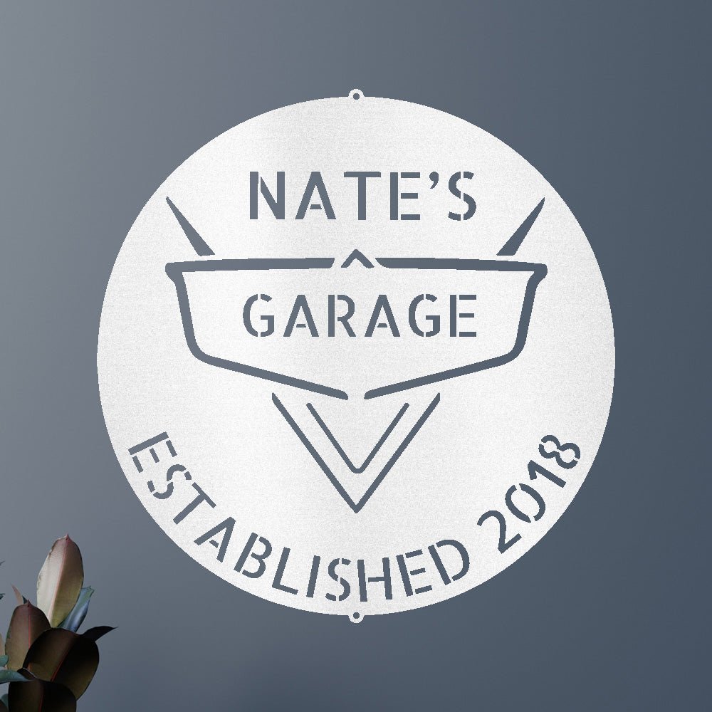 Classic Car Garage Personalized Gifts - Custom Metal Sign