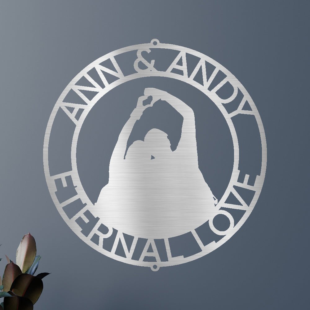 Couple Name Personalized Gifts - Custom Metal Sign, Anniversary/Wedding Gift