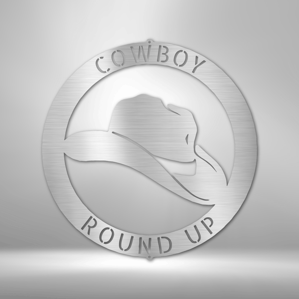 Cowboy Personalized Gifts - Custom Metal Sign