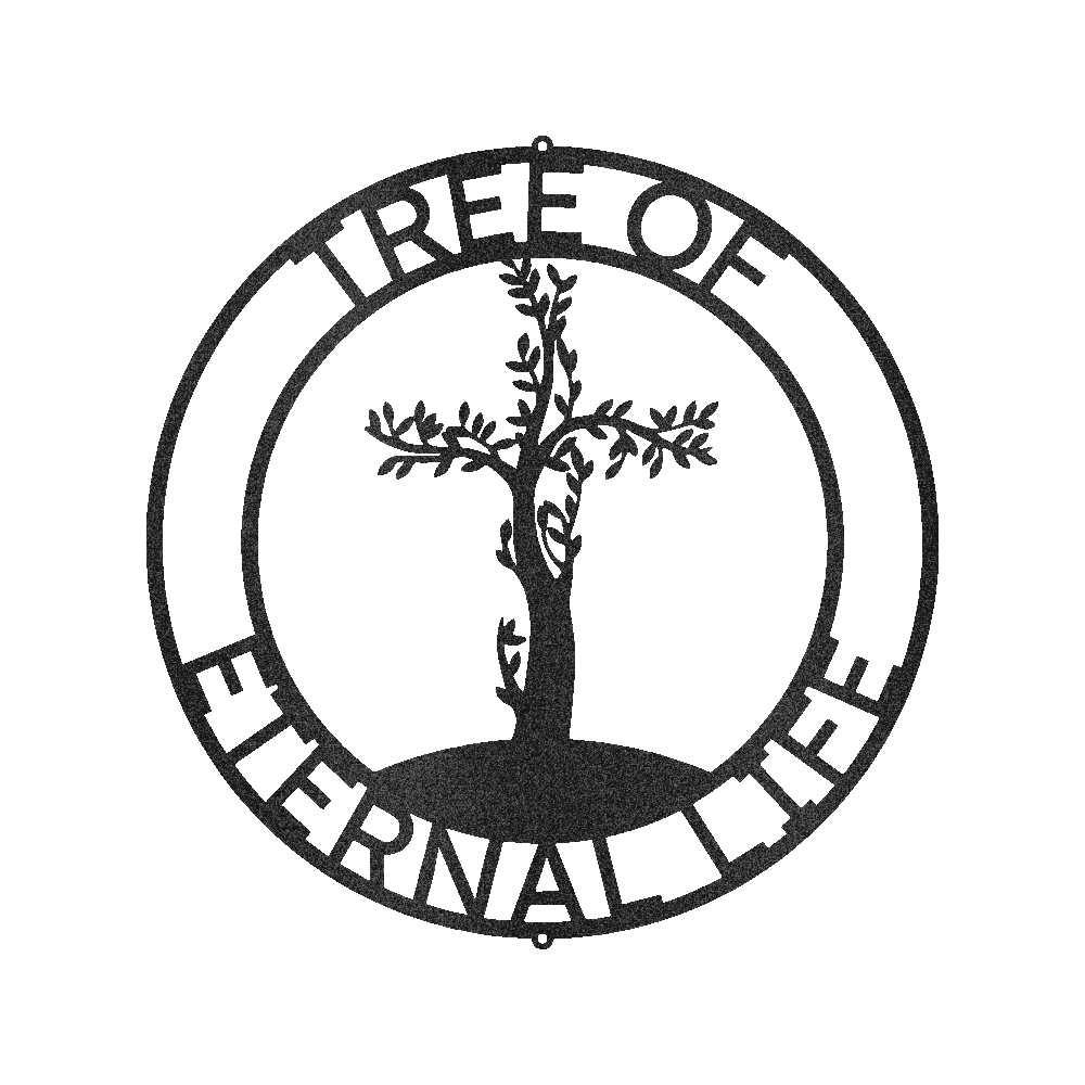 Cross Tree Personalized Gifts - Custom Metal Sign