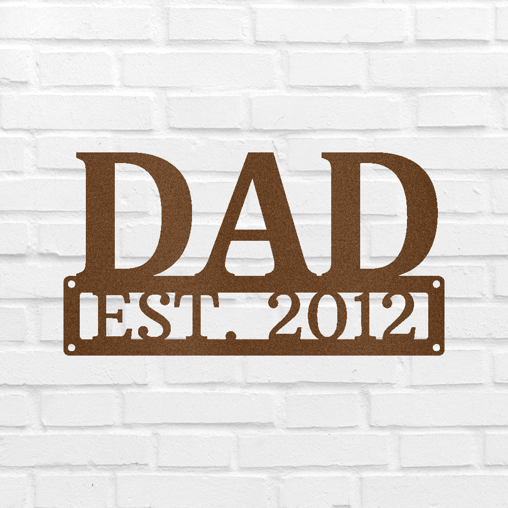 Dad Personalized Gifts - Custom Metal Sign