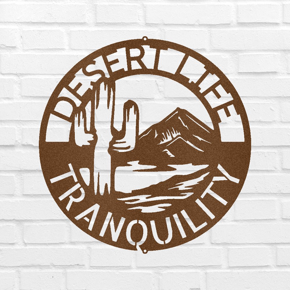 Desert Life Personalized Gifts - Custom Metal Sign