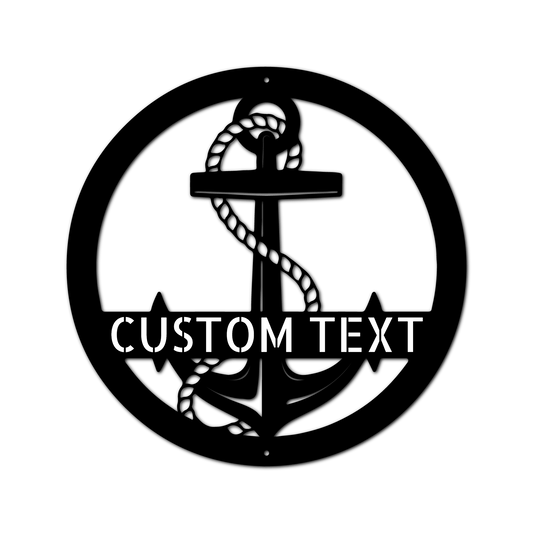 Elaborate Anchor Personalized Gifts - Custom Metal Sign